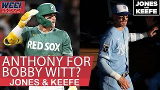 Thumbnail: Should the Red Sox trade Roman Anthony for Bobby Witt Jr.? | Jones & Keefe