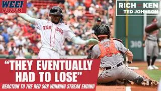 Thumbnail: Reaction to the Red Sox finally losing | Rich and Ken with Ted Johnson