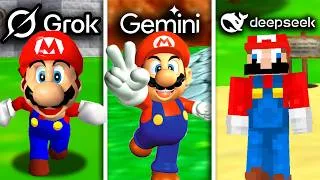 Thumbnail: 3 AIs Make Super Mario 64 From Scratch
