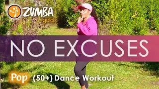 Thumbnail: Zumba Gold for Seniors 💃 | Over 50 Dance Workout | NO EXCUSES – Meghan Trainor (FUN!) 😊 #ZumbaGold