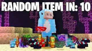 Thumbnail: Minecraft, But I get a Random Item Every 10 SECONDS