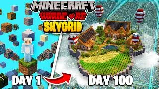 Thumbnail: I Spent 100 Days in SKYGRID in Minecraft Hardcore