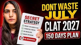 Thumbnail: Can You Still Crack CLAT 2027 in 5 Months? Here's the ULTIMATE 5 months Study Roadmap