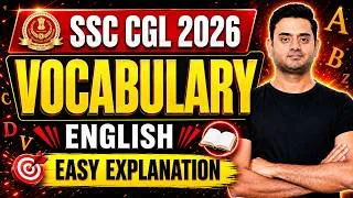 Thumbnail: Vocabulary For All SSC Exams | Vocabulary Tips and Tricks | Nikij Sir