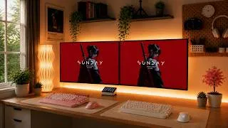 Thumbnail: building our dream desk setup after being jealous of everyone else's