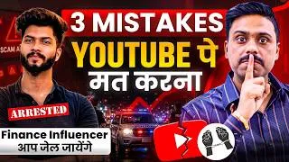 Thumbnail: Finance Creators Ke Liye Big Warning | SEBI Draft Rule + Forex Scam Reality