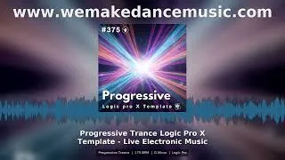 Thumbnail: Progressive Trance Logic Pro X Template - Live Electronic Music 375 Hernan Cattaneo Style