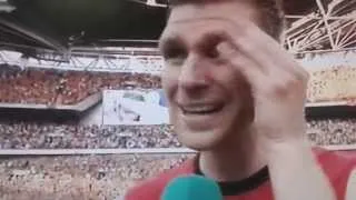 Thumbnail: Per & Kieran on the pitch, just a little bit excited - FA cup final 17.05.2014