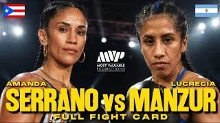 Thumbnail: Amanda Serrano vs Lucrecia Manzur Full Fight Card 
