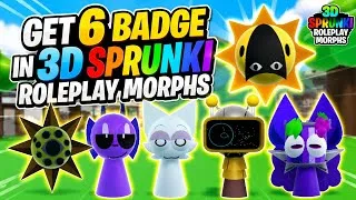 Thumbnail: How to get New 6 Badges in 3D Sprunki Roleplay Morphs