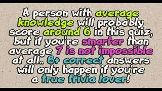 Thumbnail: These 10 questions will define your level of knowledge