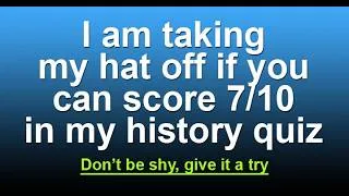 Thumbnail: A fun history quiz