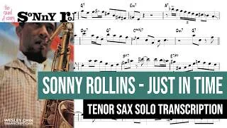 Thumbnail: Sonny Rollins plays "Just in Time" | Tenor Saxophone Solo Transcription
