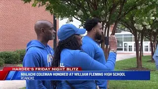 Thumbnail: Malachi Coleman honored as William Fleming’s all-time leading rusher
