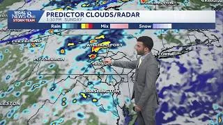 Thumbnail: Mainly dry with plenty of clouds, warm & sticky; showers return Sunday