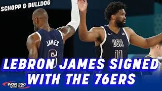 Thumbnail: Schopp and Bulldog React To LeBron James Signing With The Philadelphia 76ers