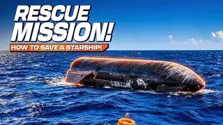 Thumbnail: Starship Rescue Mission! How SpaceX will save Ship 40 from the waves!