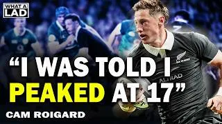 Thumbnail: Cam Roigard - From Being Told He’d “Peaked” at 17 to the All Blacks!! #rugby #allblack #podcast