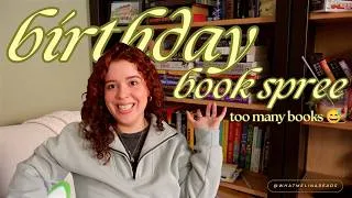 Thumbnail: Birthday Book Haul 🎂📚 | I Bought Way Too Many Books