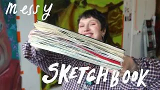 Thumbnail: 1,5 year SKETCHBOOK tour: A messy artist's moodboard