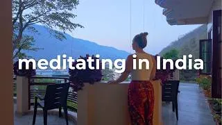 Thumbnail: solo trip to a meditation ashram in India | what is Real Happiness?