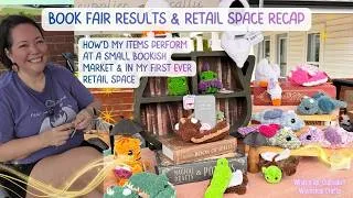 Thumbnail: Selling over $1000 of handmade crochet plushies at a retail space and grown-up book fair 📚