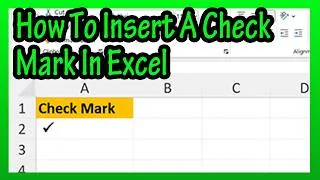Thumbnail: How To (Quickly) Insert, Put In, A Basic Check Mark Symbol In A Cell In Excel Explained