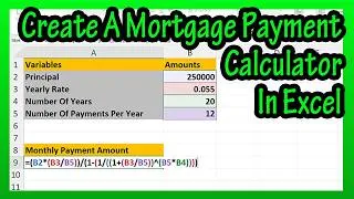 Thumbnail: How To Create Or Enter A Mortgage Payment Calculator, (Calculation Or Formula) In Excel Explained