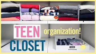Thumbnail: ORGANIZE | Tackling a TEEN Closet! #satisfying #momhacks 