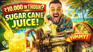 Thumbnail: ₹10,000 in 1 Hour? 1 Day as Sugarcane Juice Seller Challenge | Shocking Result!