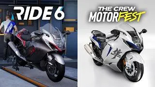 Thumbnail: RIDE 6 vs The Crew Motorfest | Suzuki Hayabusa Comparison (Top Speed, Sound, etc)
