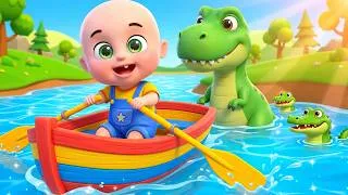 Thumbnail: Row Row Row Your Boat Compilation | Animal In the Row | Nursery Rhymes and Kids Songs
