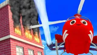 Thumbnail: FIRE Blocking The Bus!🚒 | 🚌Wheels on the BUS Songs! 🚌 Nursery Rhymes for Kids