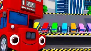 Thumbnail: Count to 10 Little Buses | 🚌Wheels on the BUS Songs! 🚌 Nursery Rhymes for Kids
