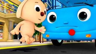 Thumbnail: ROBOT 🤖 On The Bus | 🚌Wheels on the BUS Songs! 🚌 Nursery Rhymes for Kids