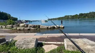 Thumbnail: From ALWAYS Skunked To A First Cast Bass! (Niagara River / Queenston Dock)