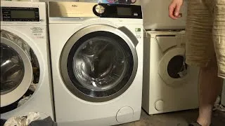 Thumbnail: Review of a £1200 AEG 9000 series Soft water with rare touch screen 1600 spin 9kg washing machine