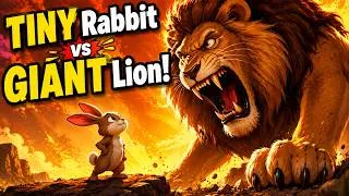 Thumbnail: The Rabbit and the Lion | Panchatantra Story in English | Moral Stories for Kids