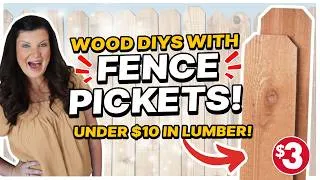 Thumbnail: 5 (Easy + CHEAP) Fence Picket Projects That Look EXPENSIVE! | Budget Woodworking