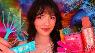 Thumbnail: ASMR The Midnight Sun Summer Spa 🐬🌴🌺 (layered sounds, bedazzled skincare, pampering)