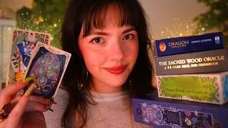 Thumbnail: ASMR For When You Can't Turn Your Brain Off | Tarot & Oracle Card Collection 🌙