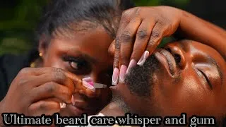 Thumbnail: ASMR For Deep Sleep: Long nails ear to Neckcleaning | Beard & scalp Scratching,  (Soft Gum Whispers)