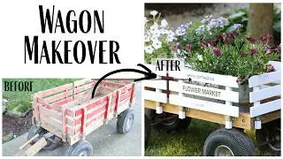 Thumbnail: The Forgotten Wagon Gets a Fresh New Look ~ DIY Vintage Wagon Makeover for the Garden