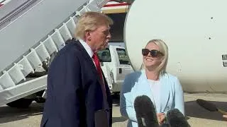 Thumbnail: President Trump Gaggles with Press at Joint Base Andrews, Aug. 21, 2026