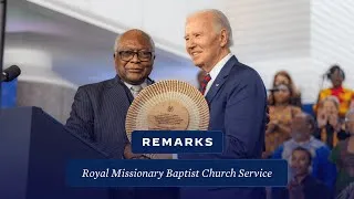 Thumbnail: President Biden Delivers Remarks at Service at Royal Missionary Baptist Church