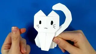 Thumbnail: DIY paper cat  Simple origami paper crafts