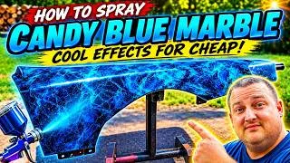 Thumbnail: CANDY BLUE MARBLE PAINT JOB - YOU WON'T BELIEVE IT'S RUSTOLEUM!