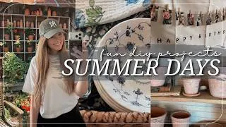 Thumbnail: COZY SUMMER DAYS | first birthday prep, antiquing, fun diy projects