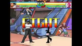 Thumbnail: MUGEN: Chuck Norris (hittable version) vs. Lucy Diclonius