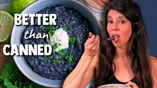 Thumbnail: Black Beans From Scratch That Actually Taste Good (Sprouted or Not)
